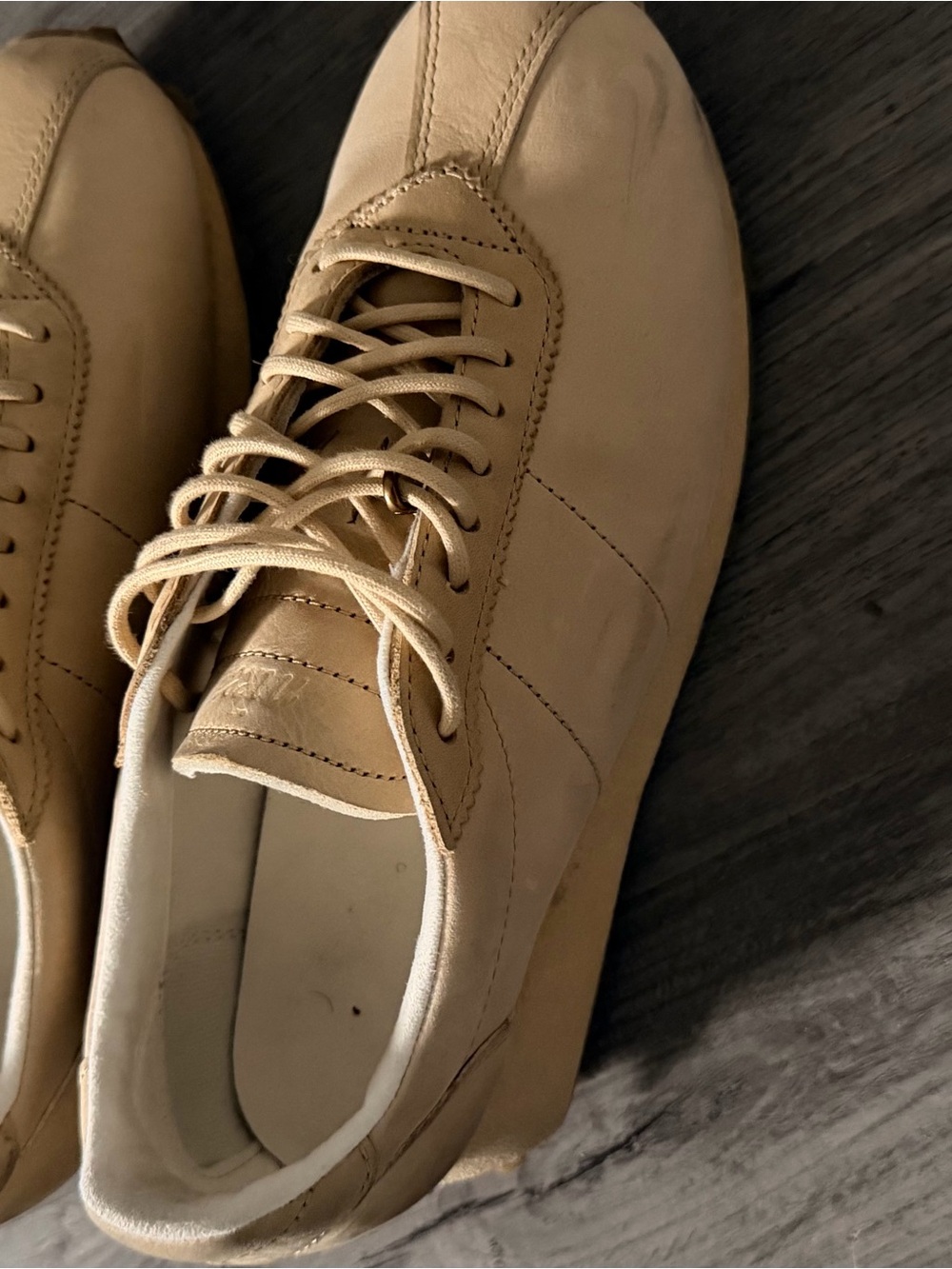 Aritzia X Nike limited edition LD-1000 Beige Suede Lace-Up Women's Sneakers - Picture 8 of 9